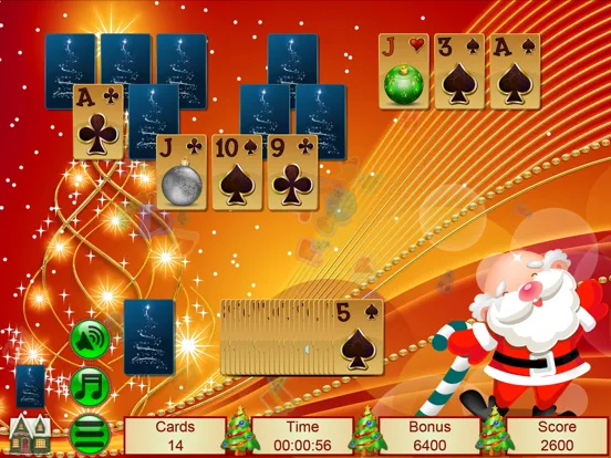 Tangkapan skrin Xmas TriPeaks Card Solitaire iPad 