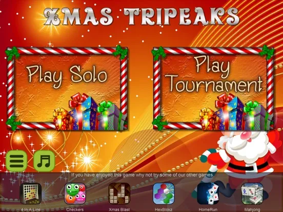 Tangkapan skrin Xmas TriPeaks Card Solitaire iPad 