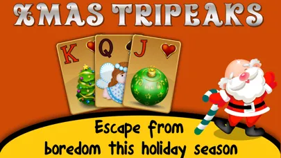Tangkapan skrin Xmas TriPeaks Card Solitaire