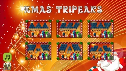 Tangkapan skrin Xmas TriPeaks Card Solitaire