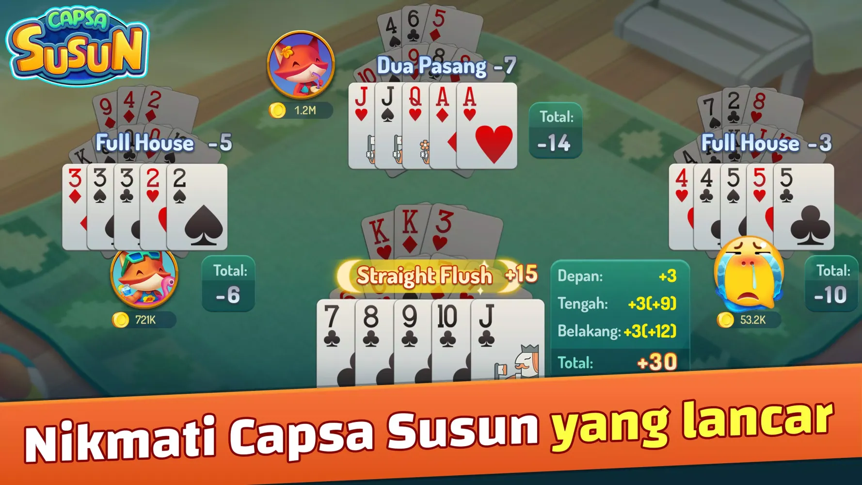 Скриншоты Capsa Susun ZingPlay Kartu