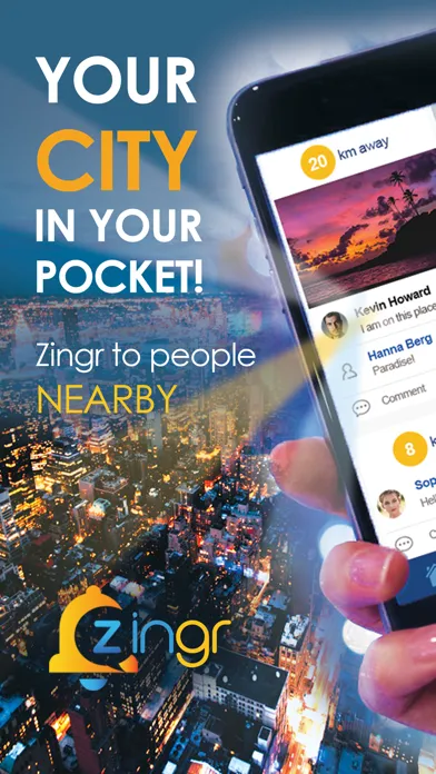 People nearby app Zingr Screenshots