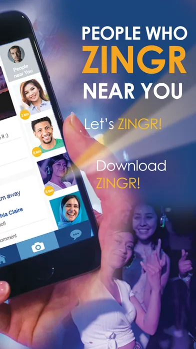 People nearby app Zingr Screenshots