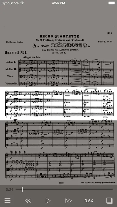 Ảnh chụp màn hình của Beethoven All String Quartets
