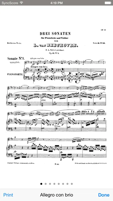 Capturas de tela do Beethoven - Violin Sonatas