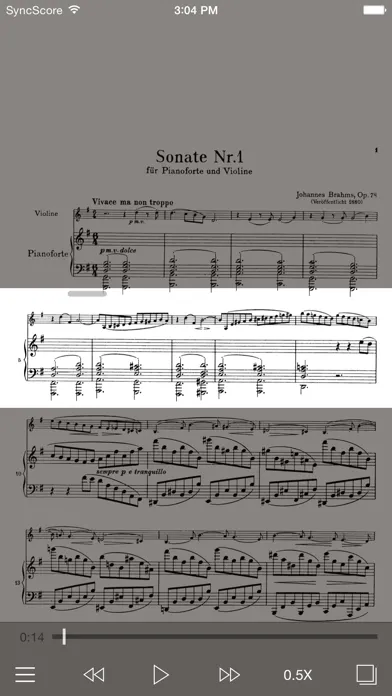 Скриншоты Brahms Violin Sonatas