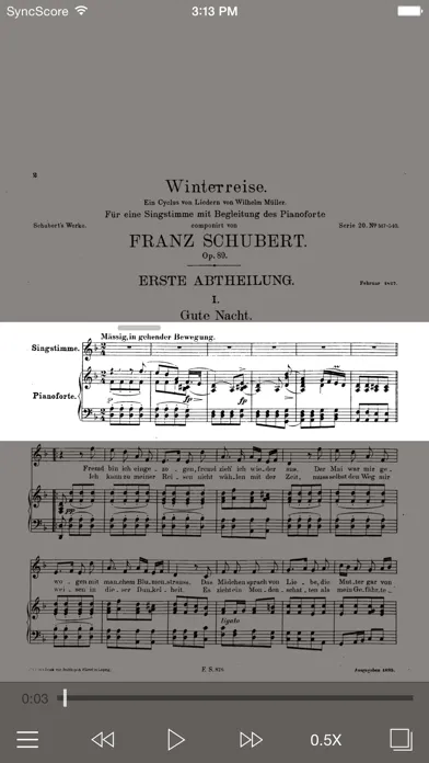 Screenshot di Schubert Winterreise
