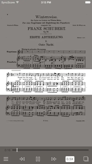 Screenshot di Schubert Winterreise