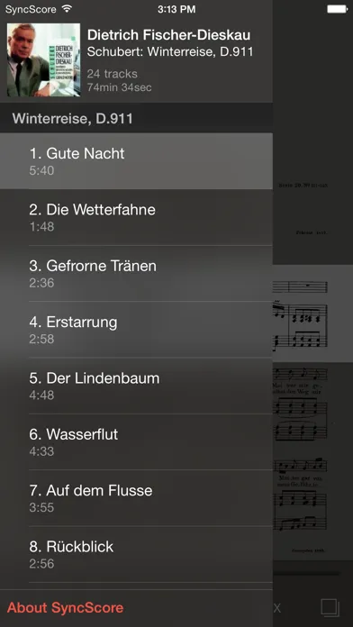 Screenshot di Schubert Winterreise