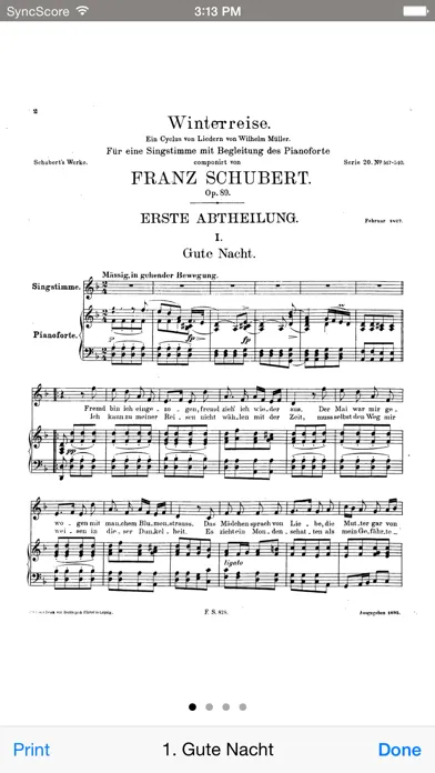Screenshot di Schubert Winterreise