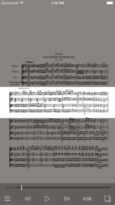 ภาพหน้าจอของ Mozart Eine kleine Nachtmusik