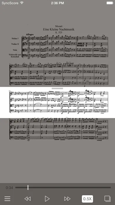 ภาพหน้าจอของ Mozart Eine kleine Nachtmusik