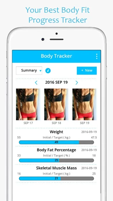 Body Fit Progress Tracker - Photo & Measurements應用截圖