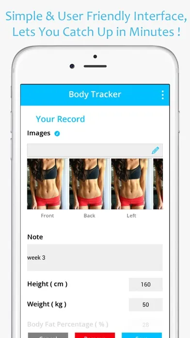 Body Fit Progress Tracker - Photo & Measurements應用截圖
