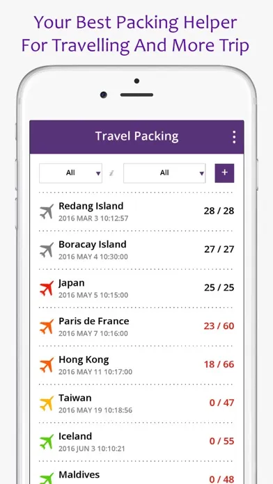 Travel Packing & To Do List 스크린샷
