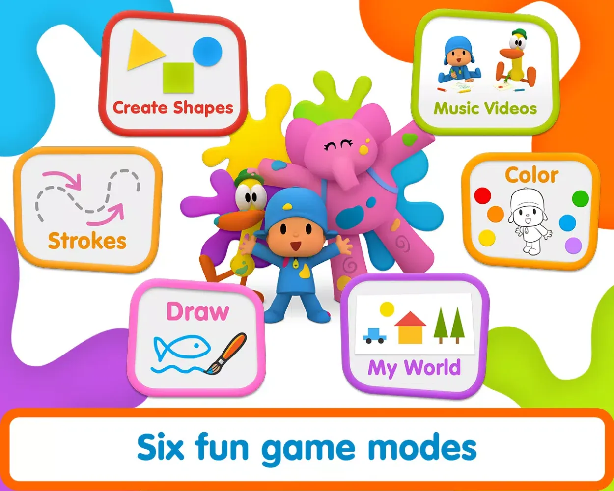 Pocoyo Colors: Fun drawings! Screenshots