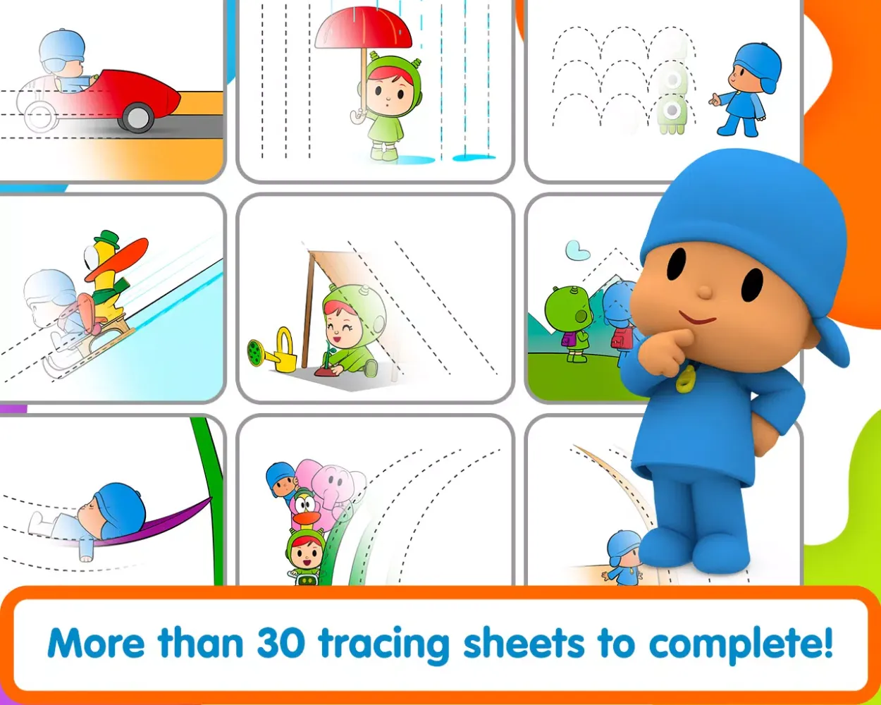 Pocoyo Colors: Fun drawings! Screenshots