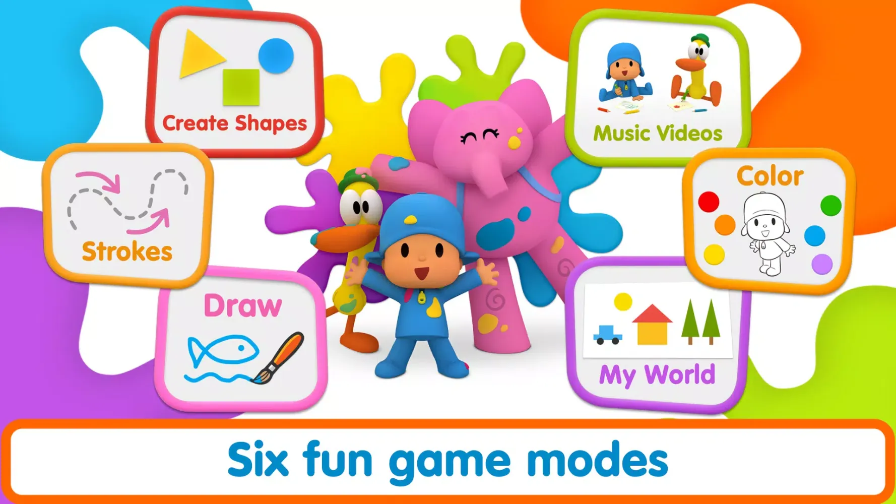 Pocoyo Colors: Fun drawings! Screenshots
