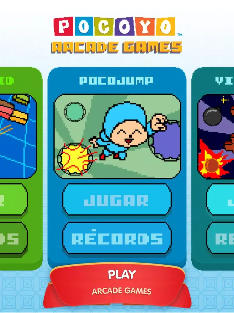 Pocoyo Arcade Games iPad 应用截图