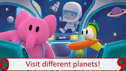 Tangkapan layar Pocoyo 123 Space Adventure