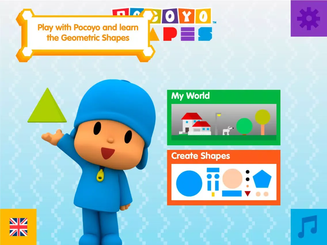 تصاویر Pocoyo Shapes iPad 