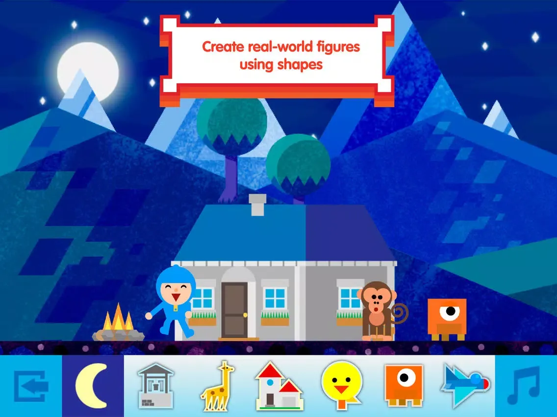 تصاویر Pocoyo Shapes iPad 
