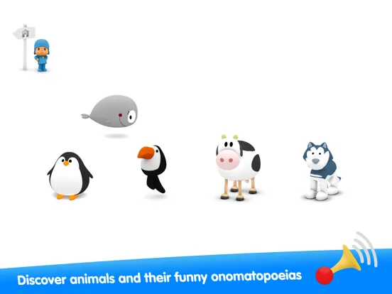 Pocoyo: Sounds Of Animals iPad  스크린샷