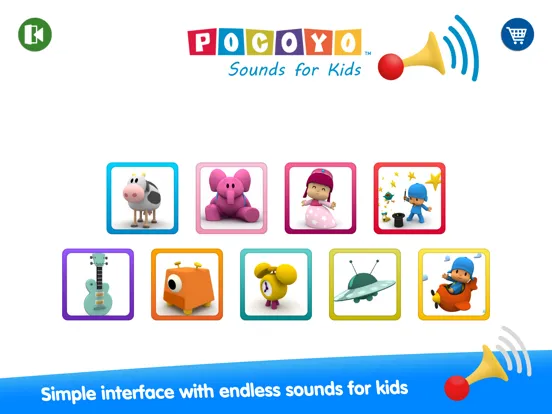 Pocoyo: Sounds Of Animals iPad  스크린샷
