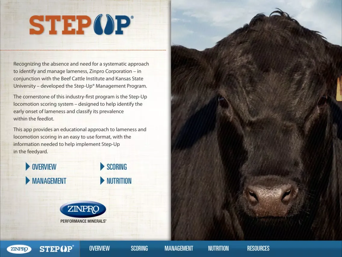 Zinpro Step-Up iPad  스크린샷