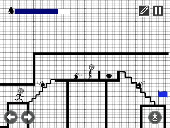 Stickman Dash : Draw The Line iPad  Screenshots
