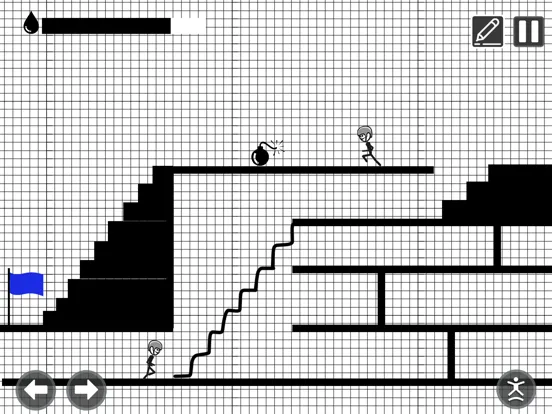 Stickman Dash : Draw The Line iPad  Screenshots