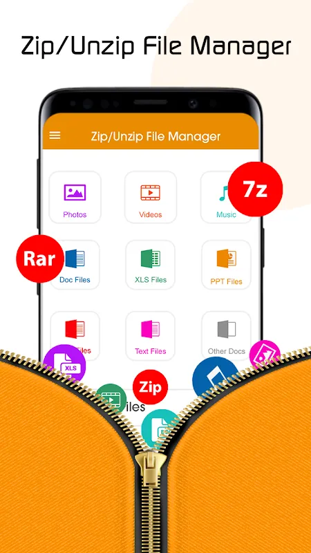 Screenshot di Zip File Reader: Rar Extractor, Zip & Unzip