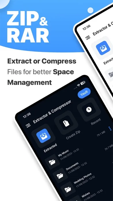 Tangkapan layar Zip Rar Extractor - Zip,Unzip