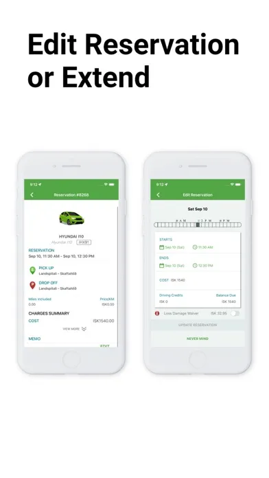 Zrzuty ekranu Zipcar Iceland