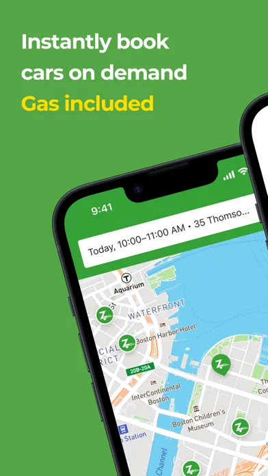Capturas de tela do Zipcar: cars on-demand