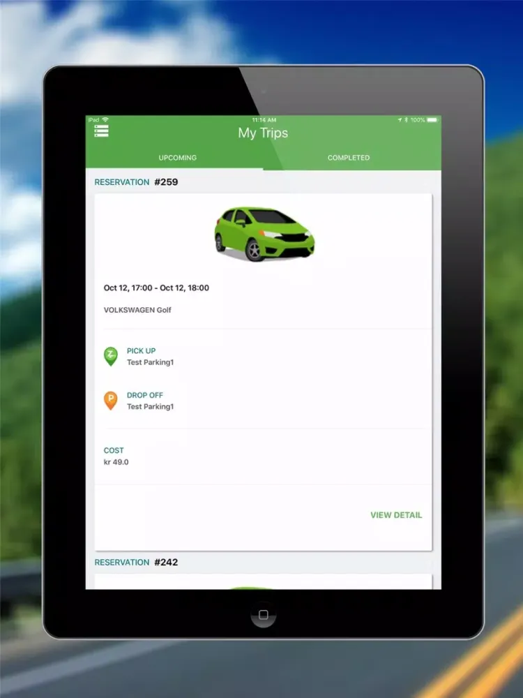 Capturas de pantalla de Zipcar Scandinavia iPad 