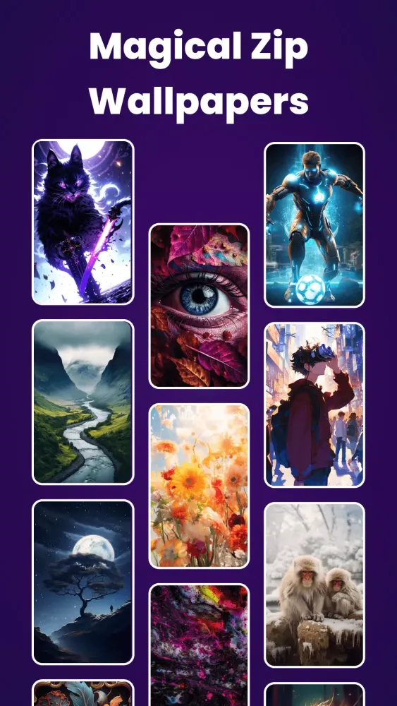 Capturas de tela do Zipper Lock Screen Wallpaper