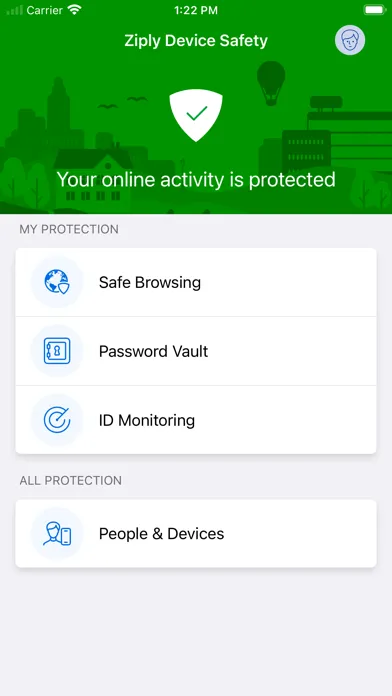 Zrzuty ekranu Ziply Device Safety