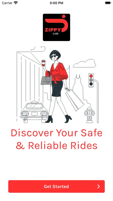 Ảnh chụp màn hình của ZIPPY CAB App
