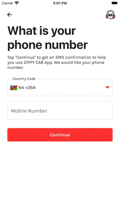 Ảnh chụp màn hình của ZIPPY CAB App