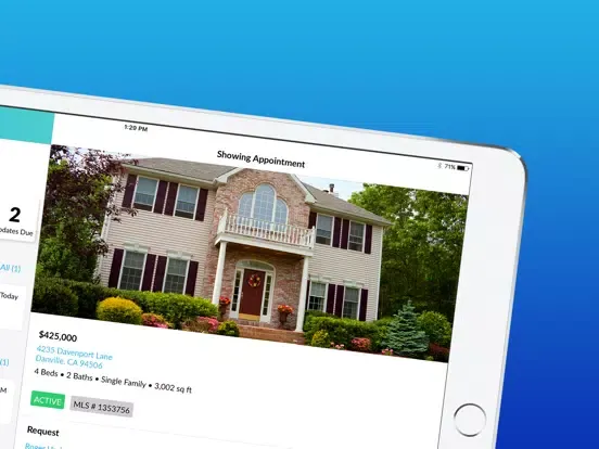 Tangkapan layar Zap - Real estate CRM iPad 