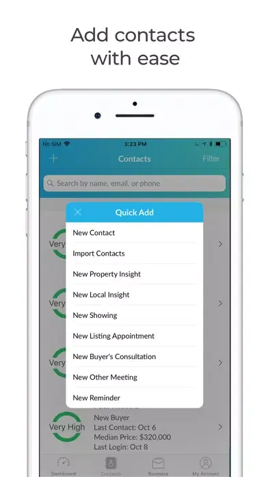 Tangkapan layar Zap - Real estate CRM