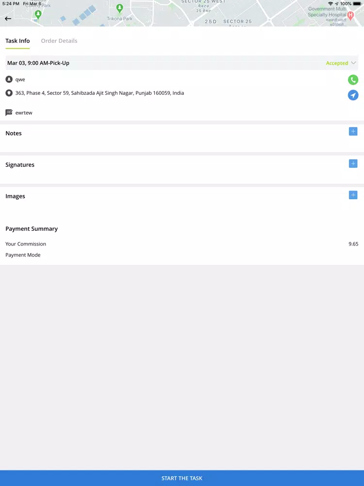 ZipSendr Sprinter iPad  스크린샷