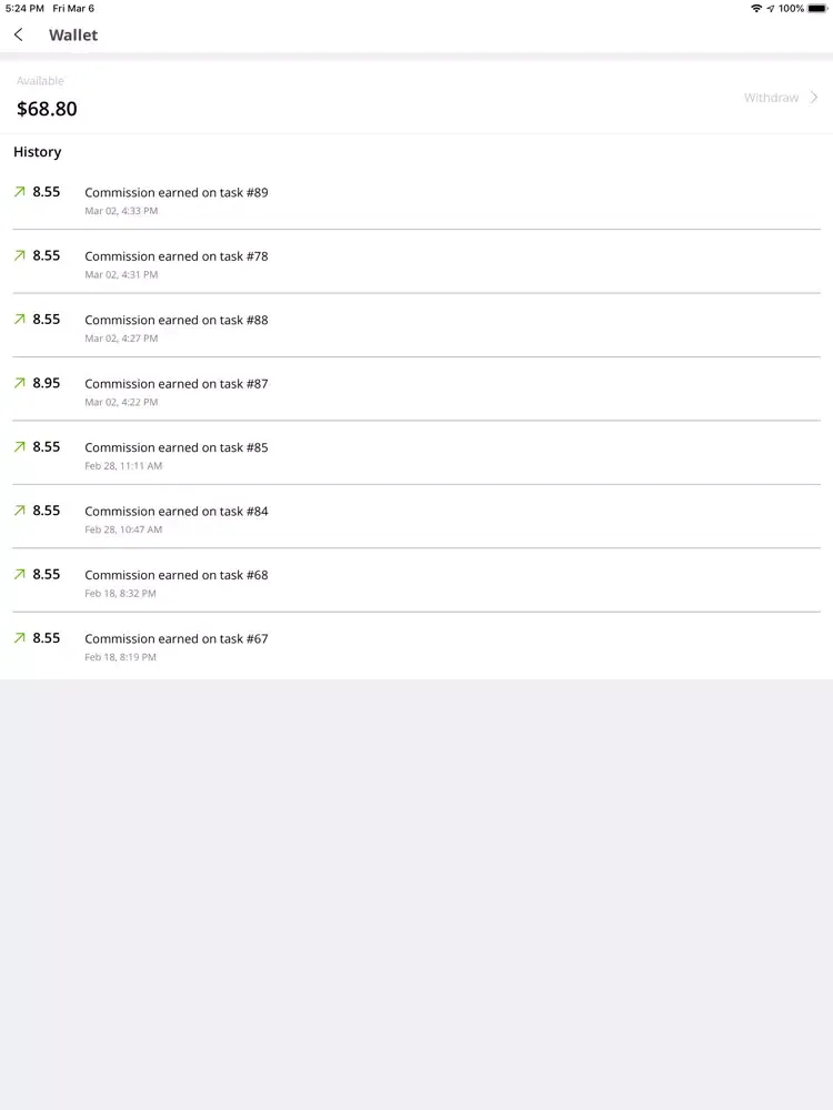 ZipSendr Sprinter iPad  スクリーンショット
