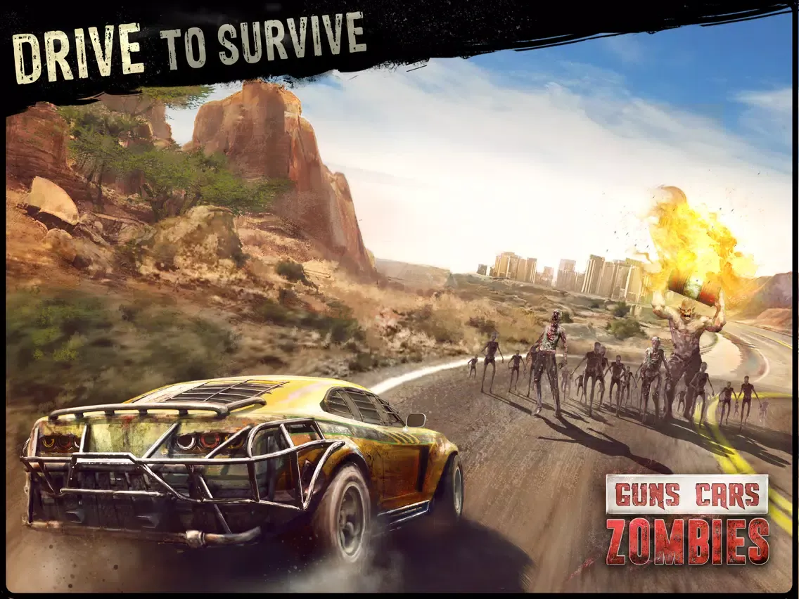 Guns, Cars and Zombies! iPad  स्क्रीनशॉट