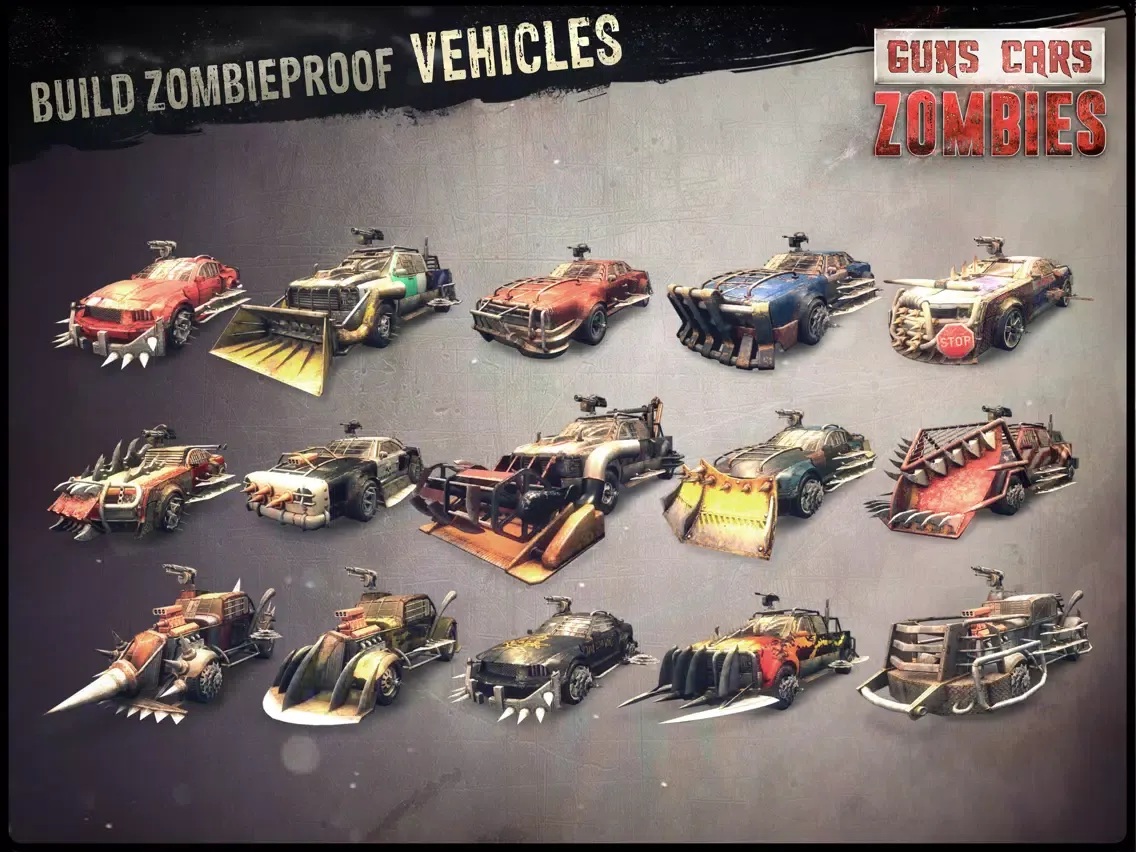 Guns, Cars and Zombies! iPad  स्क्रीनशॉट