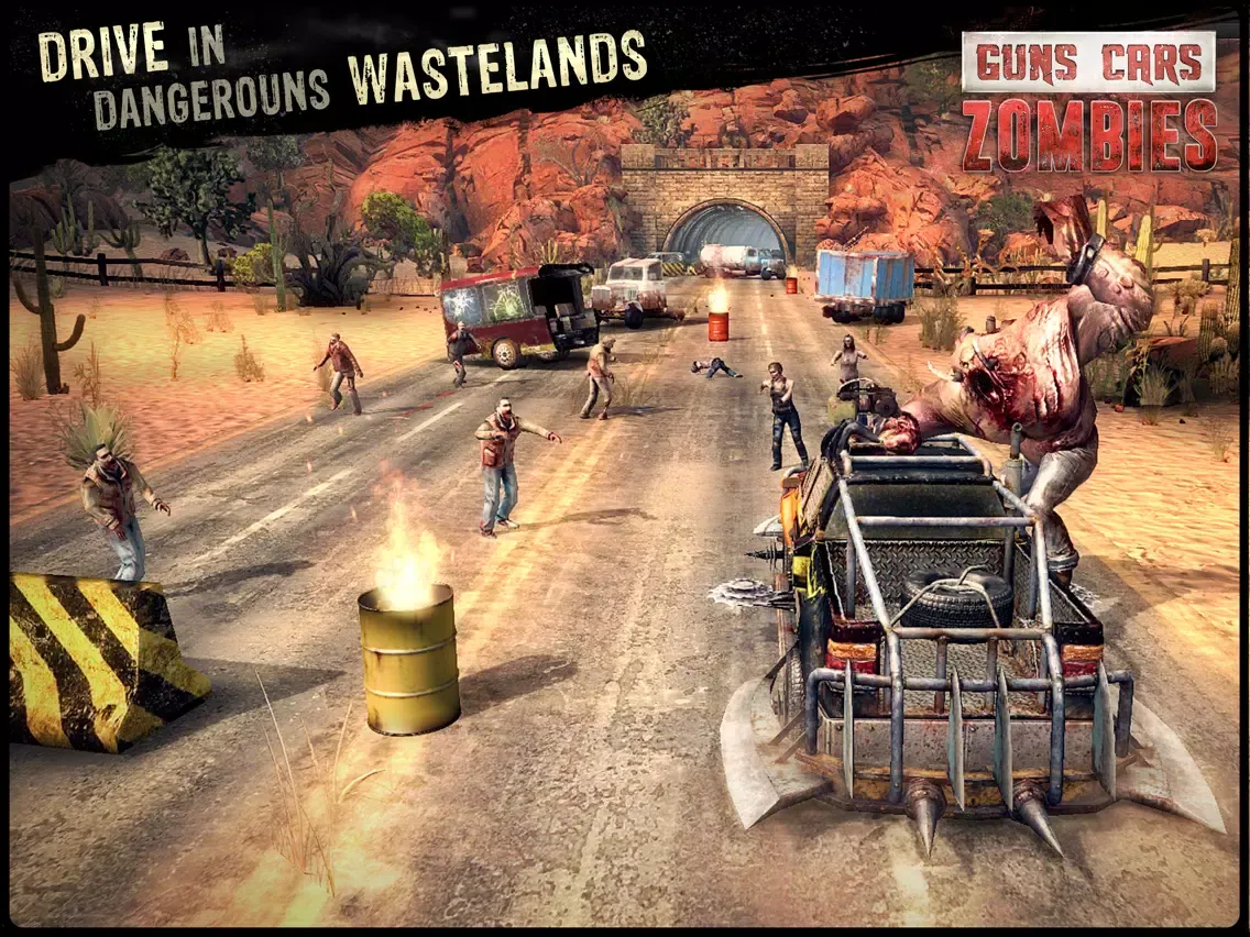 Guns, Cars and Zombies! iPad  स्क्रीनशॉट