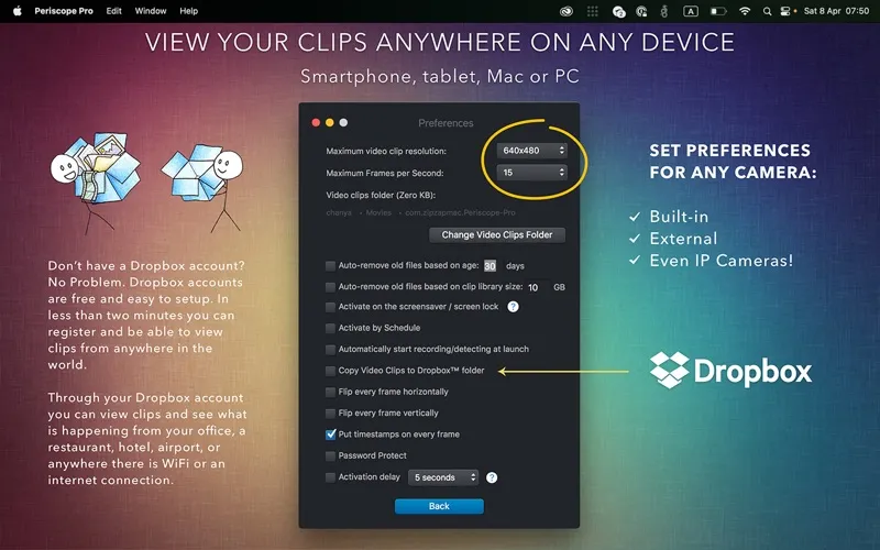Capturas de pantalla de Periscope Pro