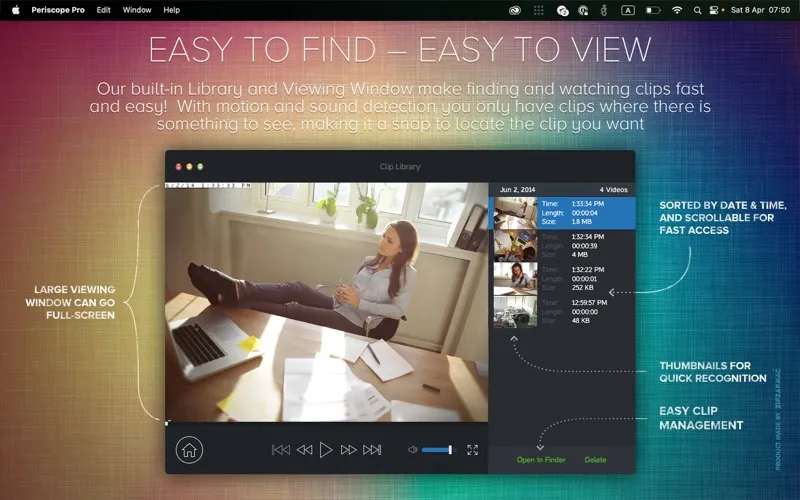 Capturas de pantalla de Periscope Pro