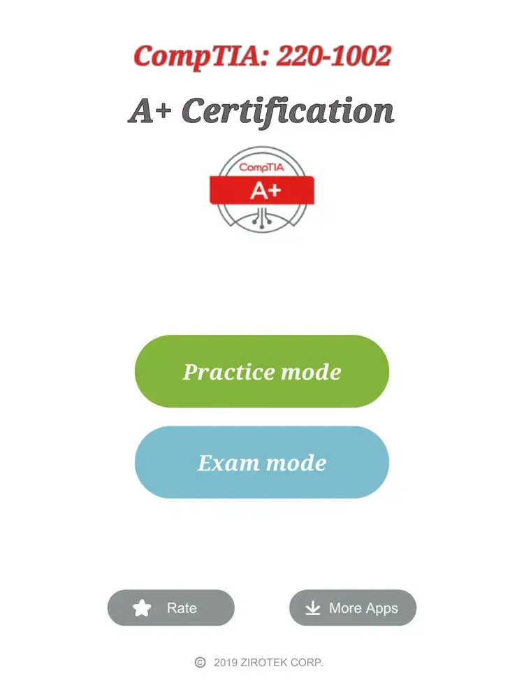 CompTIA A+ Exam 220-1002 iPad  স্ক্রিনশট